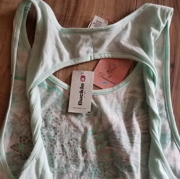 Buckle Angel Cross Tank NWT - Picture 4 of 4